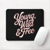 Young Wild Women Motivational Men Kids  マウスパッド (マウス)