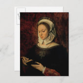 Young Woman'読's a Book of Hours (油on panel) ポストカード (正面/裏面)