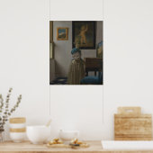 Young Woman at a Virginal — Vermeer ポスター (キッチン)