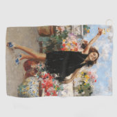 Young Woman Celebrating Victory (Vincenzo Irolli) ゴルフタオル (横)