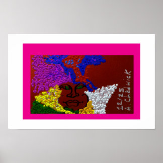 Young Woman in the Flower Mist ポスター