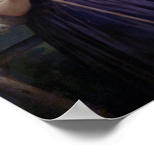 Young Woman Shepherdess, Bouguereau ポスター (角)