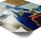 Young Woman with a Water Pitcher by Vermeer フォトプリント (角)