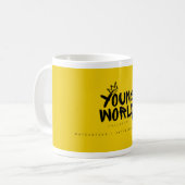 Young World Collective ロゴ コーヒーマグカップ (正面左)