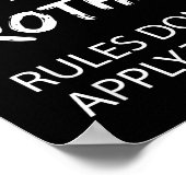 Youngest Brother Shirt Rules Don't Apply To Me Fun ポスター (角)