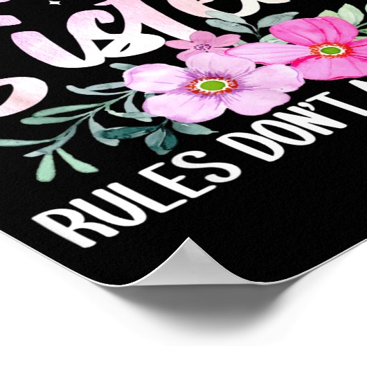 Youngest Sister Tee Rules Don't Apply To Me Funny  ポスター (角)