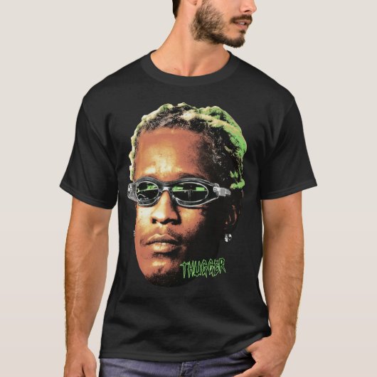 Younghugラッパーヴィンテージ友達家族ボーイおもしろ Tシャツ (正面)