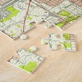 Youngstownオハイオ州(1951年)のヴィンテージの地図 ジグソーパズル (側面)