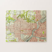 Youngstownオハイオ州(1951年)のヴィンテージの地図 ジグソーパズル (横)