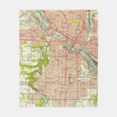 Youngstownオハイオ州(1951年)のヴィンテージの地図 フリースブランケット (正面)