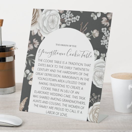 YOUNGSTOWN COOKIE TABLE結婚のサイン 台座サイン (インサイチュ)