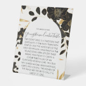 YOUNGSTOWN COOKIE TABLE結婚のサイン 台座サイン (正面)