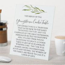 YOUNGSTOWN COOKIE TABLE結婚のサイン