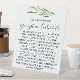 YOUNGSTOWN COOKIE TABLE結婚のサイン 台座サイン