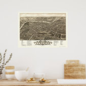 Youngstown, OHパノラママップ – 1882 ポスター (キッチン)