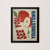 Youngstown Ohio Apple – ヴィンテージ・トラベル ジグソーパズル (縦)