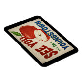 Youngstown Ohio Apple – ヴィンテージ・トラベル マグネット (右側)