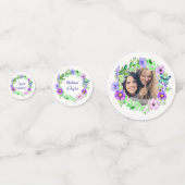 YOURフォト&文字フラワーフレーム紙吹雪 コンフェッティ (正面)