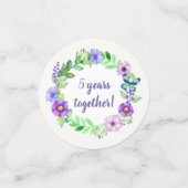 YOURフォト&文字フラワーフレーム紙吹雪 コンフェッティ (スモール正面)