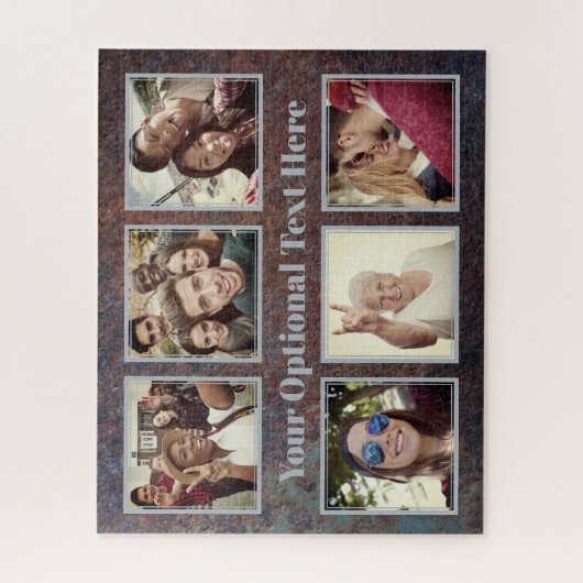 YOUR写真と文字アート写真パズル ジグソーパズル (縦)