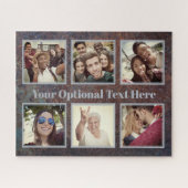 YOUR写真と文字アート写真パズル ジグソーパズル (横)