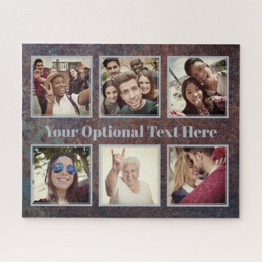 YOUR写真と文字アート写真パズル ジグソーパズル (横)