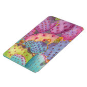 YOUR写真テンプレートまたはカラフルデザートサボテン マグネット (左側)