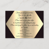 YouR購入金ゴールドカスタムロゴ 名刺 (裏面)