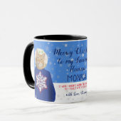 Your おもしろい Cat In Uggy Christmas Sweater写真 マグカップ (正面左)