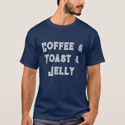Your お気に入りの Food Coffee & Toast & Jelly Men's Tシャツ (正面)