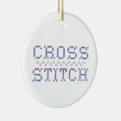 Your カスタマイズ  Cross Stitchオーナメント セラミックオーナメント (右)