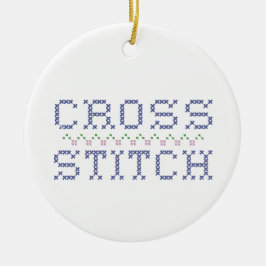 Your カスタマイズ  Cross Stitchオーナメント セラミックオーナメント