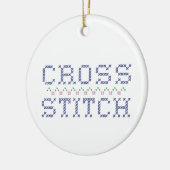 Your カスタマイズ  Cross Stitchオーナメント セラミックオーナメント (左)