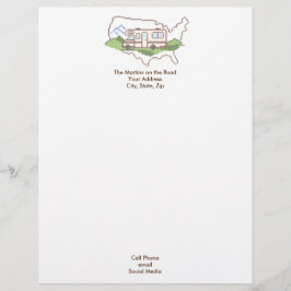 Your カスタマイズ Road Trip USA Letterhead レターヘッド