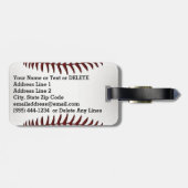 YOUR パーソナライズされた TEXTと野球のラゲッジタグ ラゲッジタグ (裏面横)