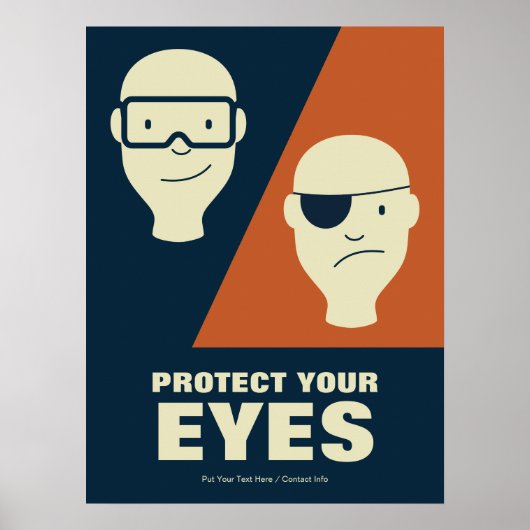 Your 保護 Eyes Workplace Safetyレトロ ポスター (正面)