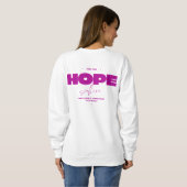 Your 保 Hope Alive Sweatshirt – ホワイト スウェットシャツ (裏面フル)