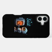 Your 救 Soul Cute Robot Holdingハート – 未来派 iPhoneケース (裏面横)