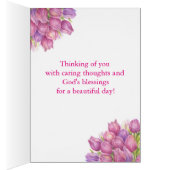 Your 考え Card Tulip in Pail Greeting Card (内側 (右))