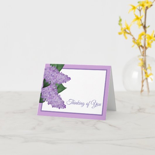 Your 考え Note Card-Lilacs カード (黄色い花)