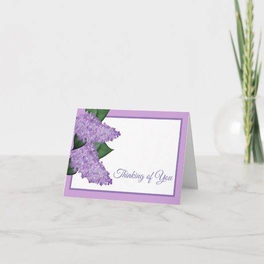 Your 考え Note Card-Lilacs カード (正面)