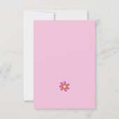 Your 考え Pink Greeting Card サンキューカード (裏面)