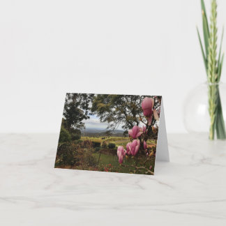 Your 考え Pink Magnoliasカード サンキューカード