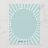 Your 考え White Superhero Dogはがき ポストカード (正面)