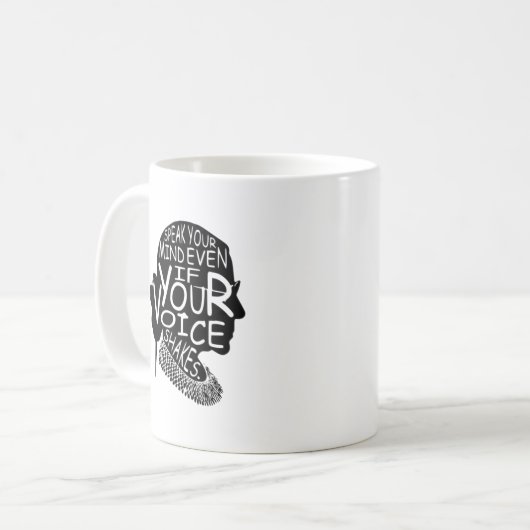 Your 話 Mind Mug - Ruth Bader Ginsburg - RBG コーヒーマグカップ (正面左)