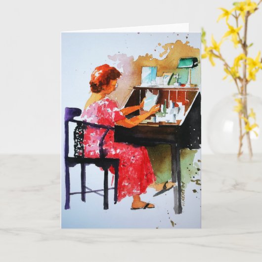 Your 読 Love Letters Greeting Card カード (黄色い花)