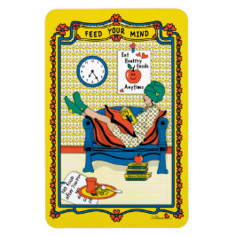 Your 食べ物を与え Mind_B_4x6冷凍機マグネット マグネット