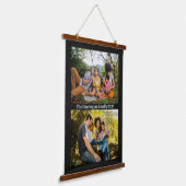 YOUR 2の写真と文字カスタム 吊り下げ型タペストリー (傾斜あり)