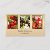 Your 4 Photos Diettitianまたは栄養士 名刺 (正面)