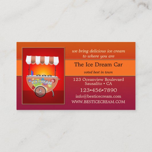 Your 4 Photos Eye Cating Ice Cream 名刺 (裏面)